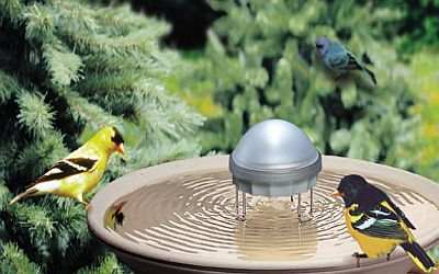 Solar Water Wiggler Birdbath Agitator