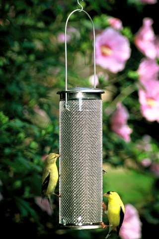 Aspects Brushed Nickel Nyjer Mesh Feeder Small