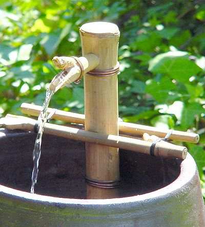 Adjustable Mini Bamboo Water Spout and Pump Kit