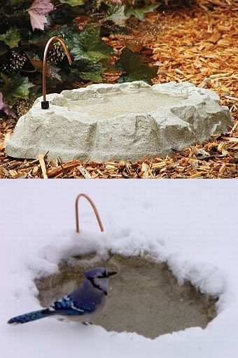 Rocky Mountain Spring Heated Bird Bath w/Dripper