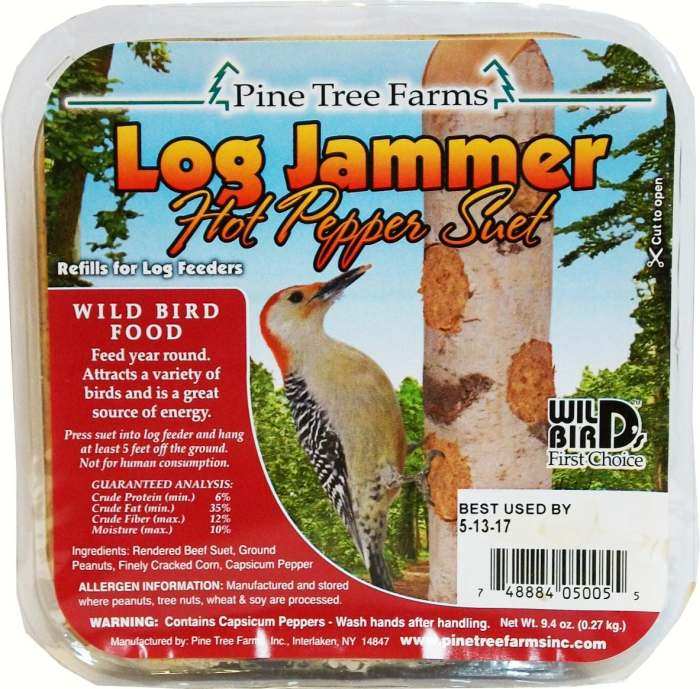 Log Jammer Hot Pepper Suet Plug 36/Pack