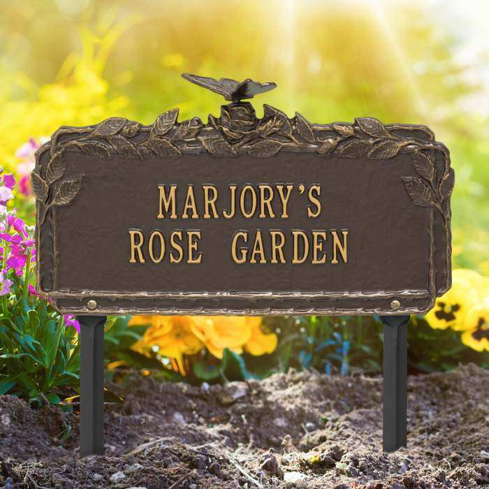 Personalized Garden Plaque Butterfly