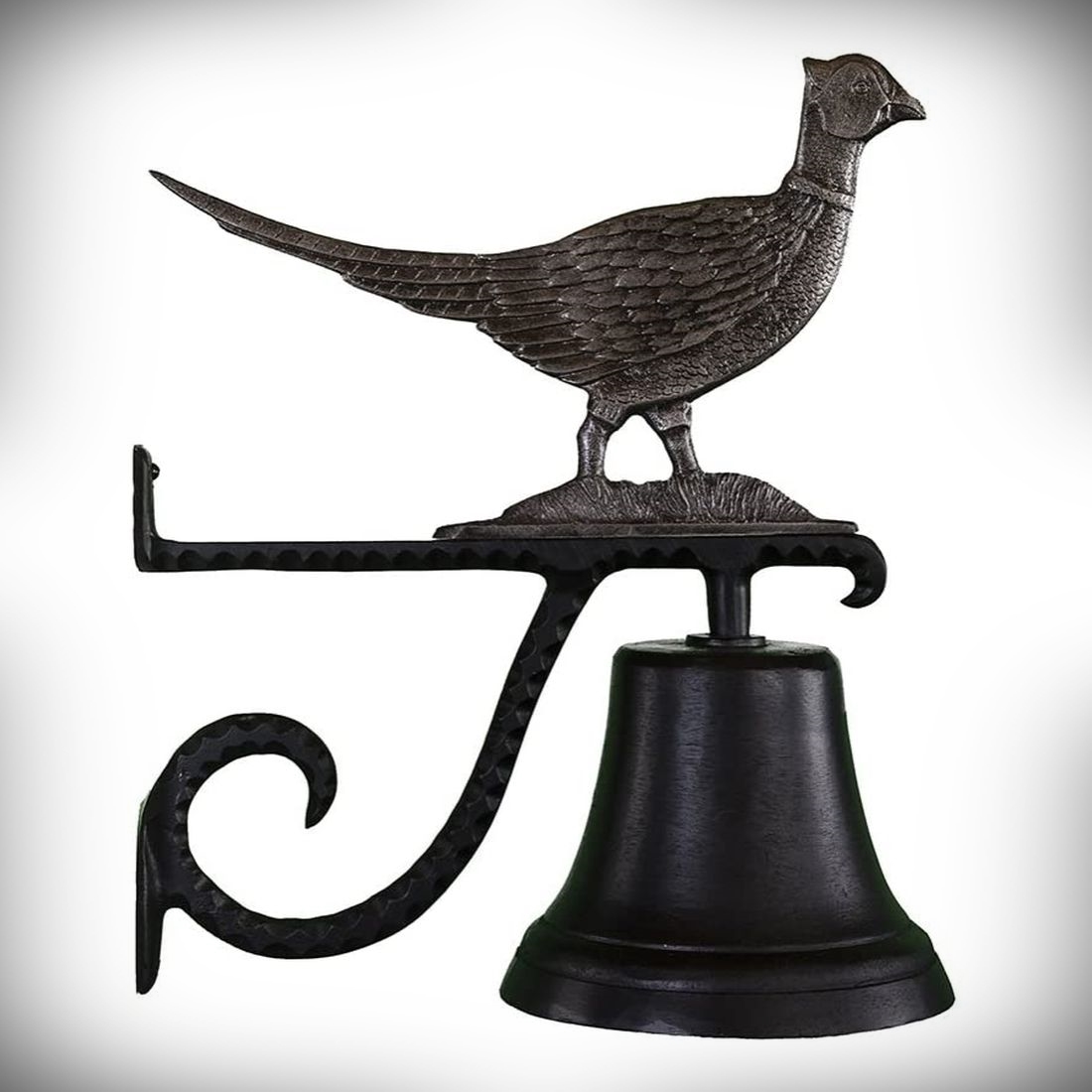 Country Bell Large with Pheasant Black