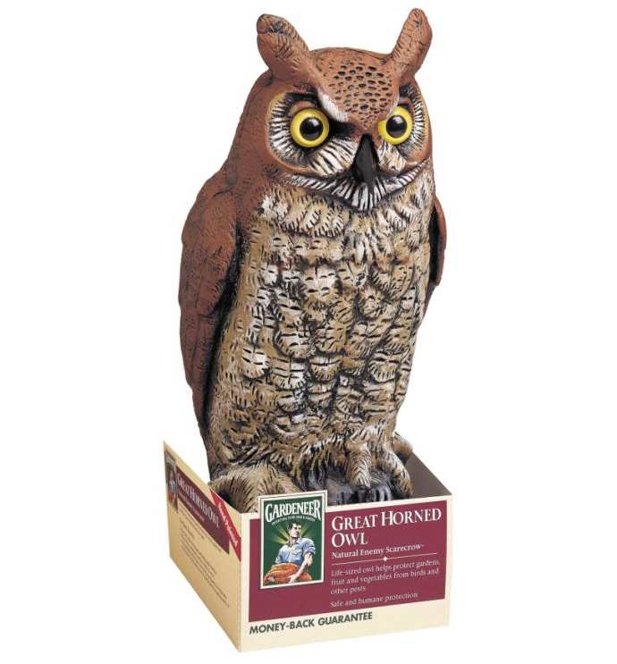 Great Horned Owl Scarecrow Device