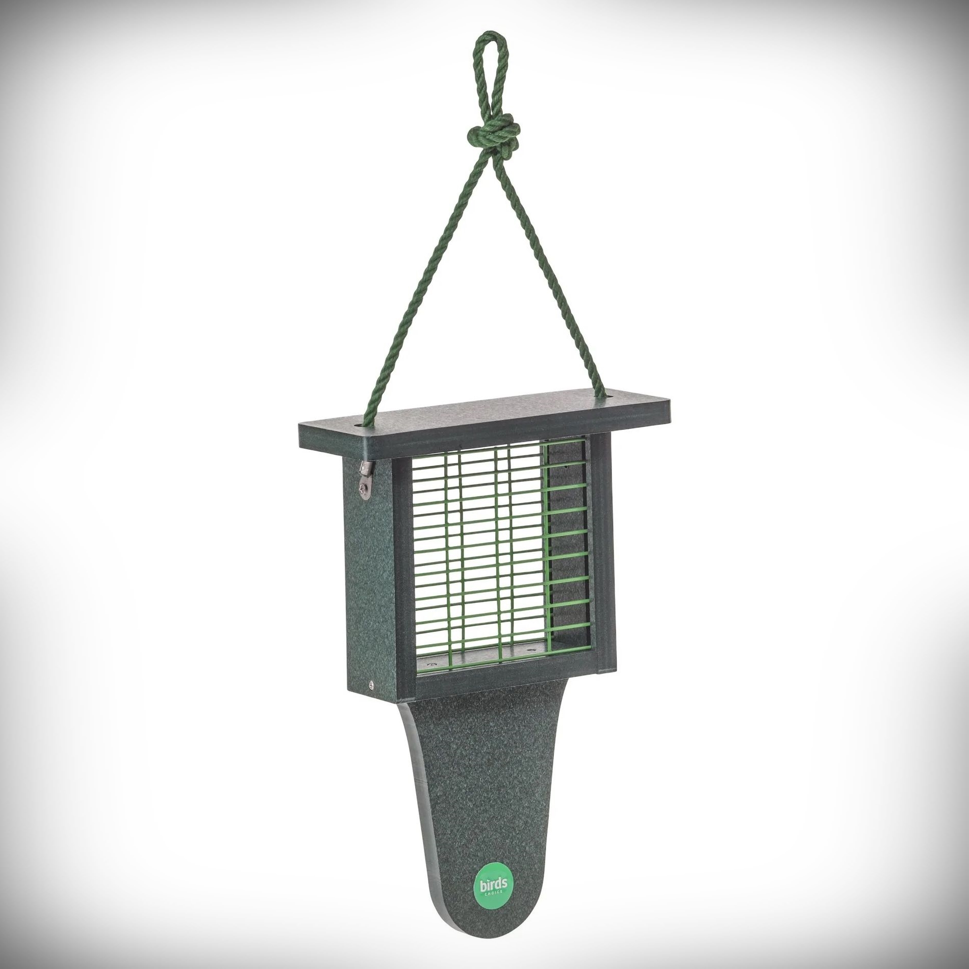 Color Pop Recycled Tail-Prop Suet Feeder Evergreen
