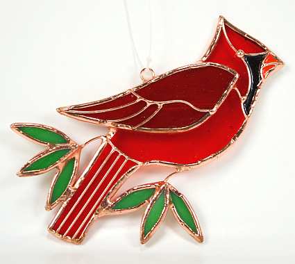 Stained Glass Suncatcher Cardinal