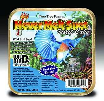 Never Melt Suet Insect Cake 12 Pack