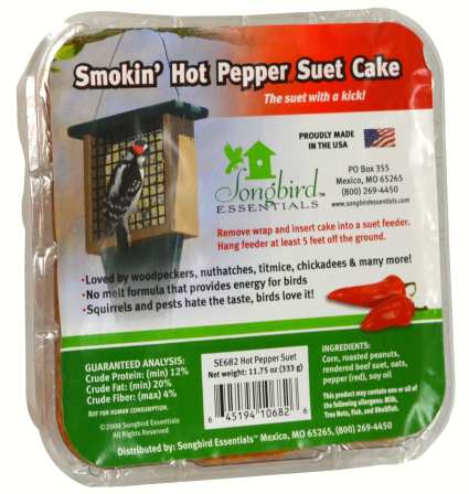 Songbird Smokin' Hot Pepper Suet Cake 6-Pack