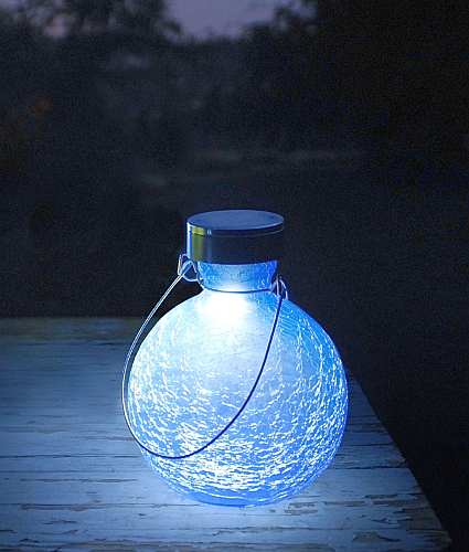 Solar Goblet Lantern Blue Lapis Set of 2