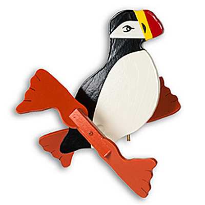 Classic Whirligig Spinner Puffin