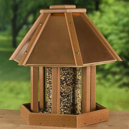 Going Green Recycled Plastic Gazebo Bird Feeder