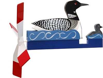 Loon with Baby Whirligig