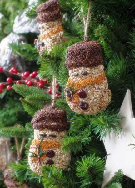 Christmas Shapes Bird Seed Ornaments
