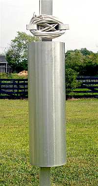 SuperGourd Pole Guard Climbing Animal Barrier for 2" Square Poles