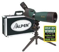Alpen Optics Waterproof Spotting Scope 20-60x80 Kit