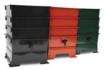 Worm Factory® comes in black, terracotta and dark green colors