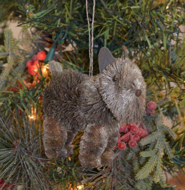 Brushart Bristle Brush Ornament Dog Scottie