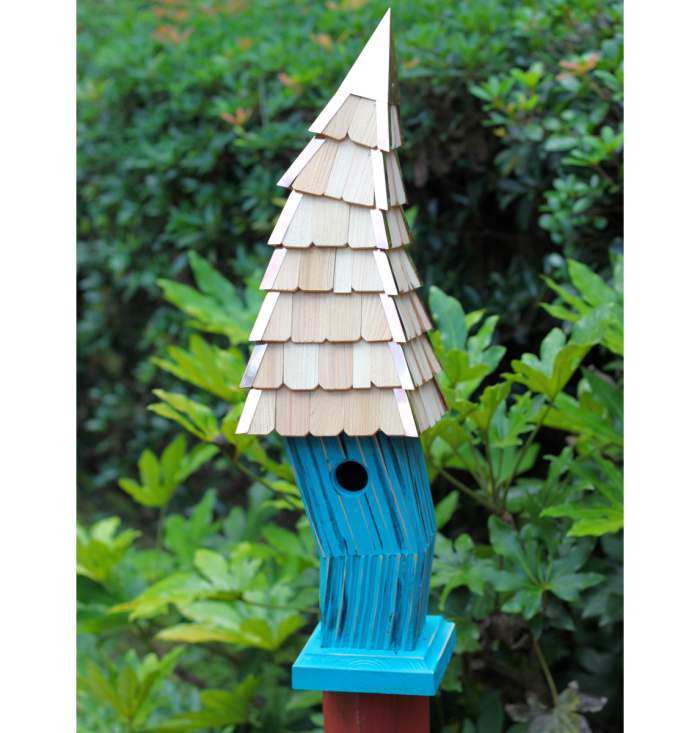 Birdiwampus Bird House Turquoise
