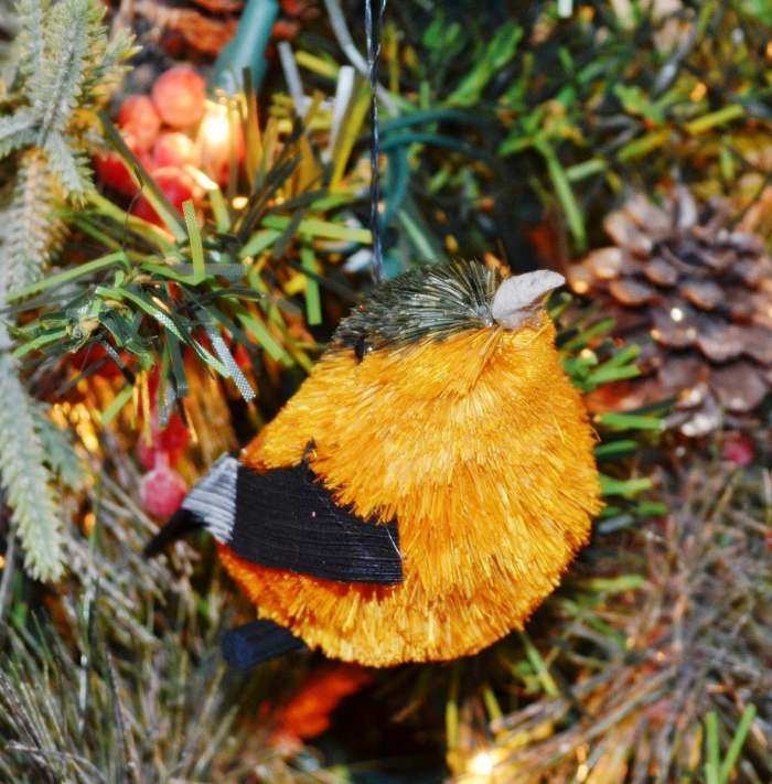 Brushart Bristle Brush Bird Ornament Oriole