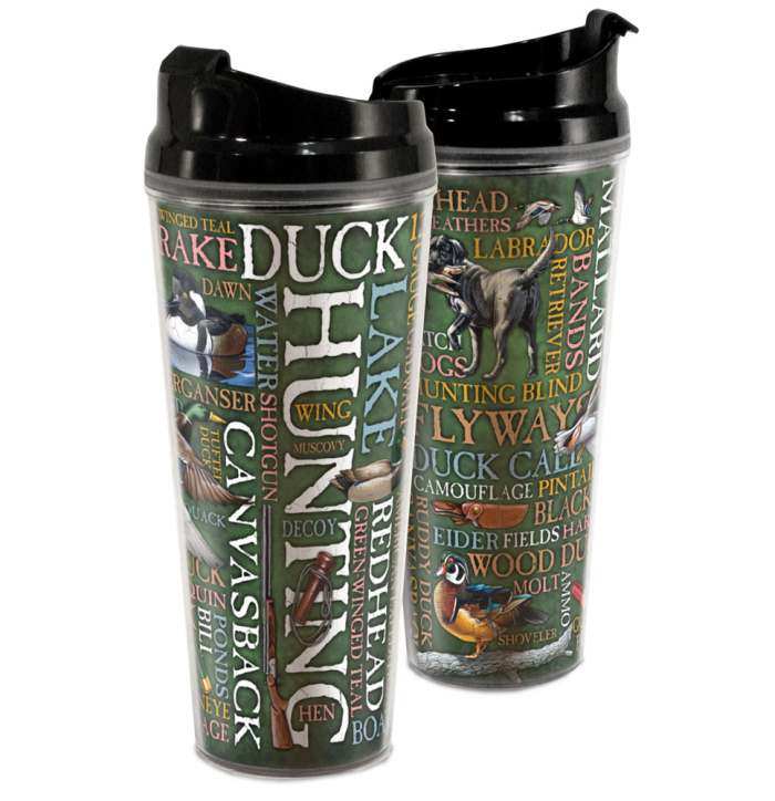 Duck Hunting Bullet Thermos Tumbler 