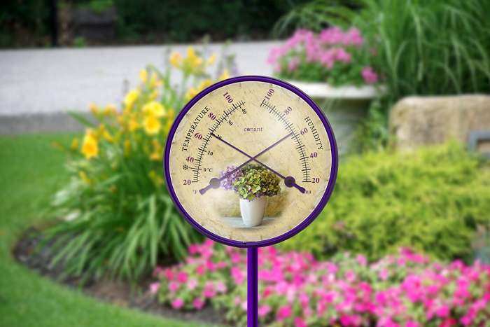 Conant Decor Convertible Small 4 Inch Dial Thermometer Classic Bronze  Patina, Quality Outdoor Thermometers & Hygrometers at Songbird Garden