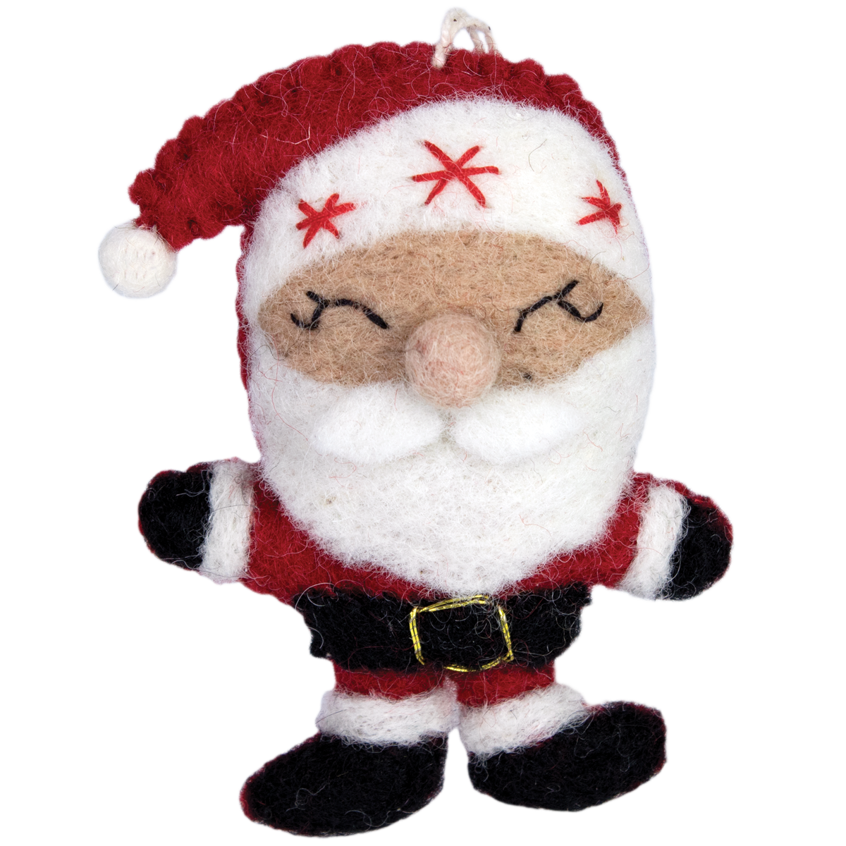 Wild Woolies Ornament Snowflake St. Nick