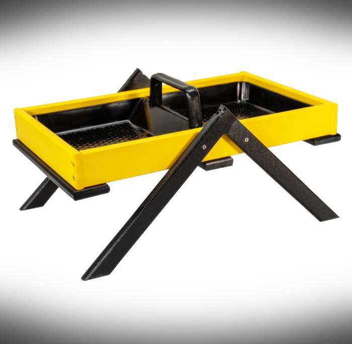 Recycled Poly Large Tray Ground Feeder Yellow