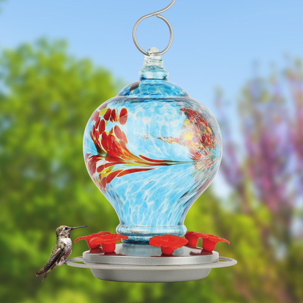 Artisan Gravity Hummingbird Feeder Sunny Day
