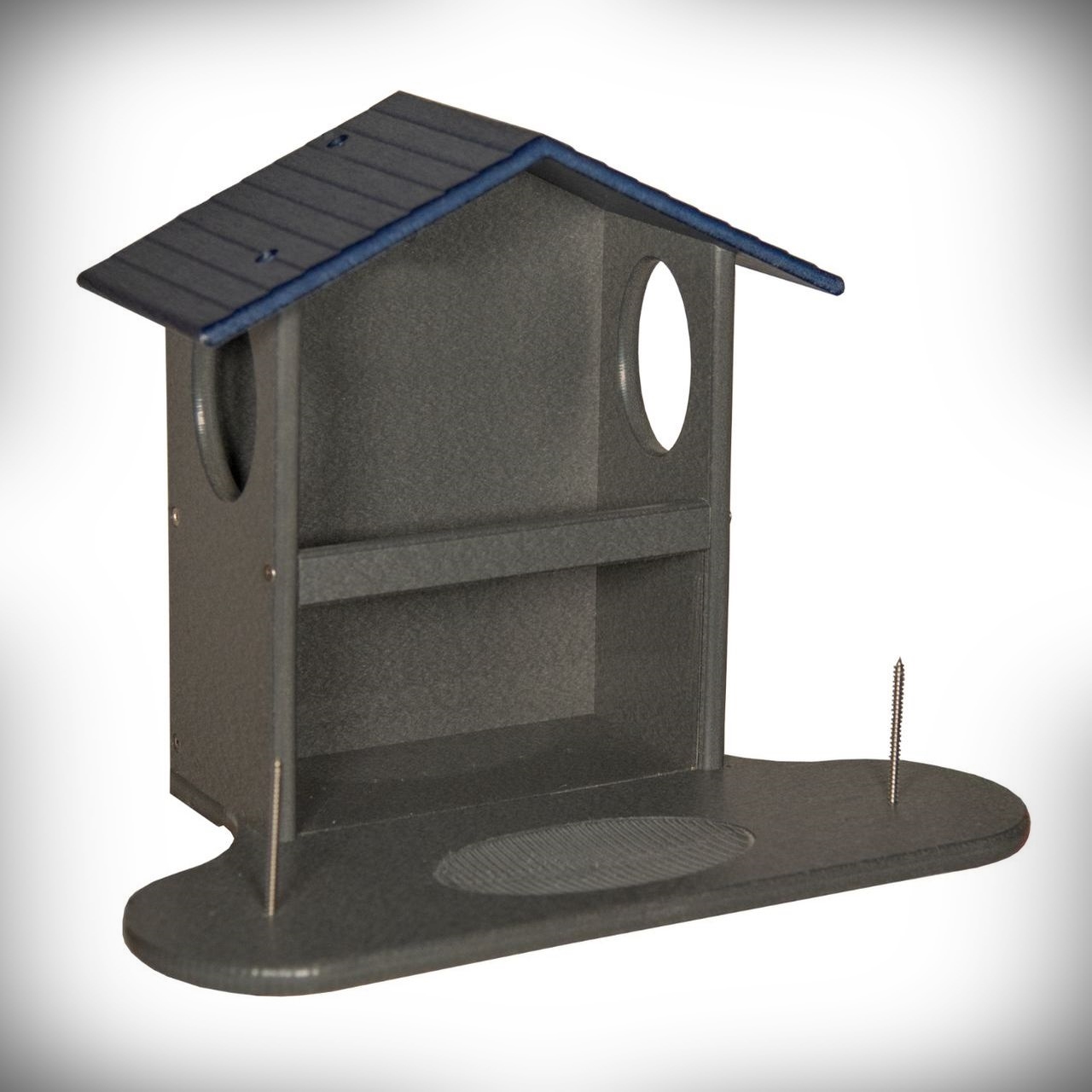 Recycled Poly Squirrel Snack Station Blue/Gray
