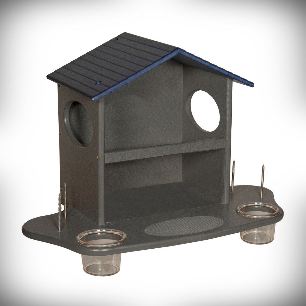 Recycled Poly Squirrel Snack Station II Blue/Gray