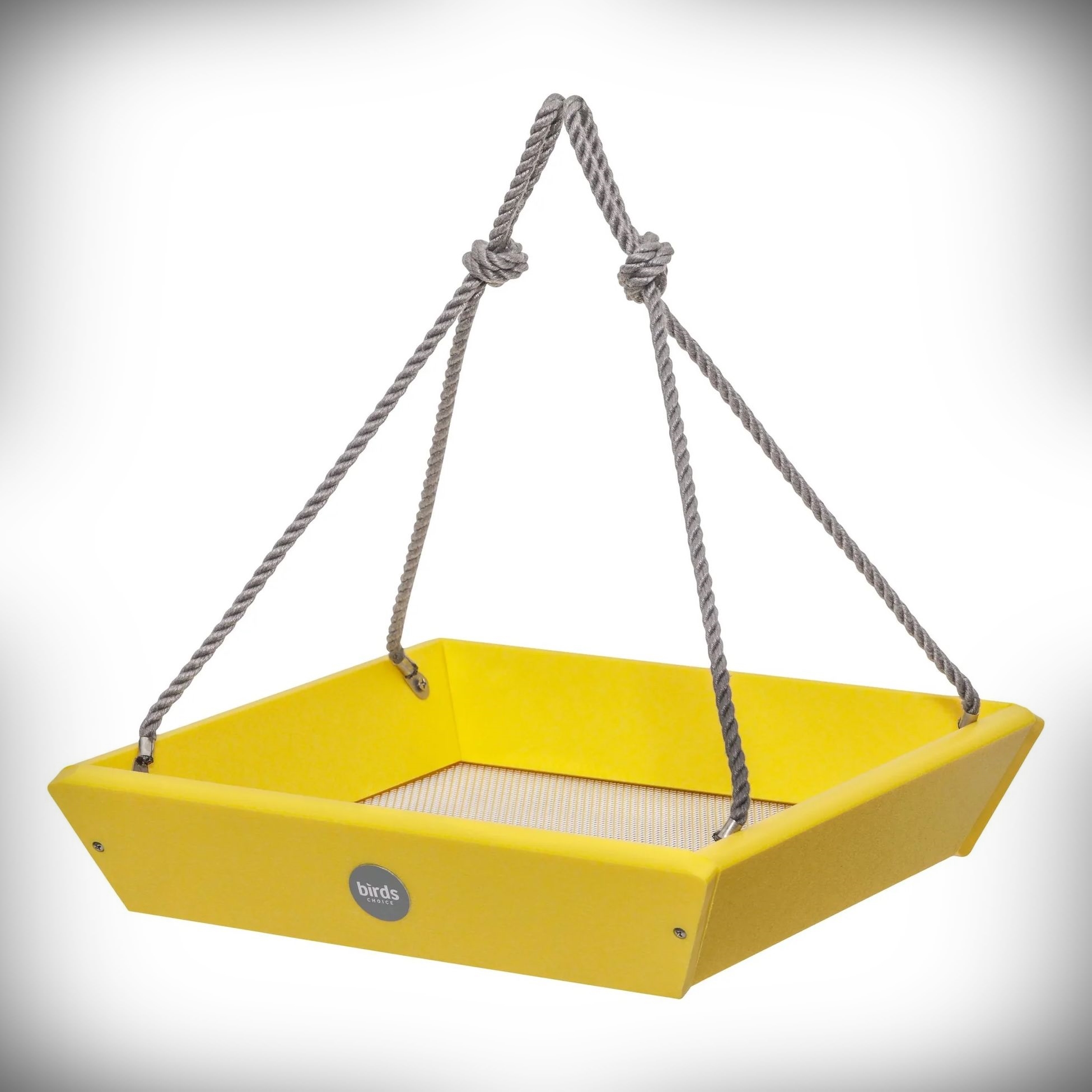 Color Pop Recycled Plastic Tray Feeder Yellow
