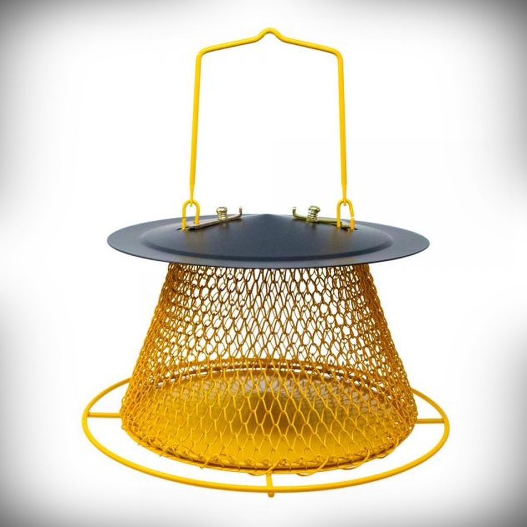 Songbird Collapsible Mesh Feeder Black and Yellow