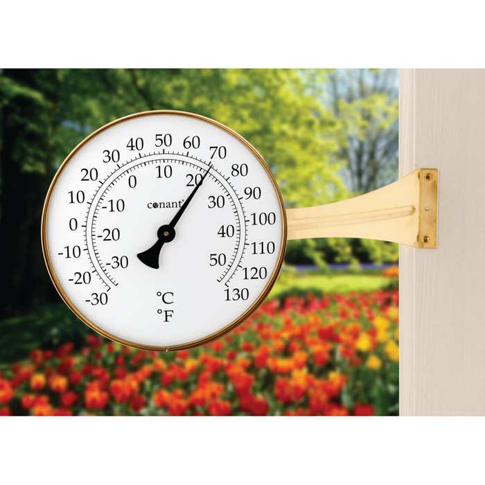 Solid Brass Thermometer