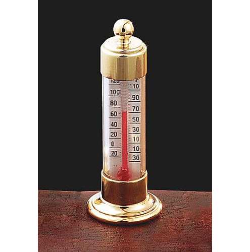 Original Vermont Outdoor Thermometer - Brass - The Old Farmer's Store