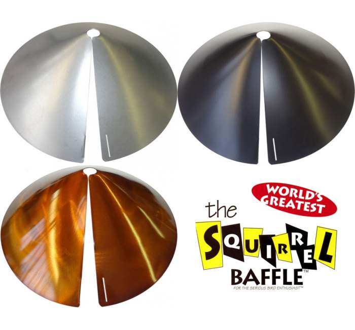 https://www.songbirdgarden.com/store/ProdImages/ProdImages_Extra/8726_SB8GLV%20-%20Cone%20Squirrel%20Baffle%20-Guard-Galvanized-Black-Copper-Tint-1.jpg