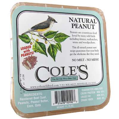 Cole's Natural Peanut Suet Cake 6/Pack