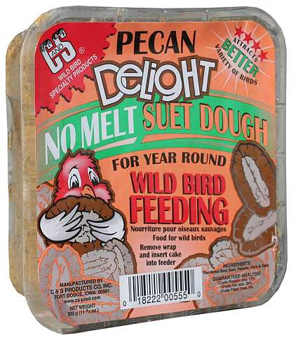 C&S Pecan Delight Suet Dough 11.75 oz 12/Pack