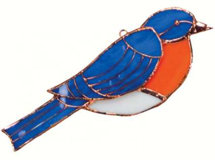 Stained Glass Suncatcher Bluebird