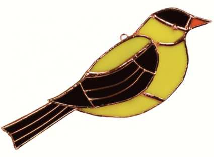 Stained Glass Suncatcher Goldfinch