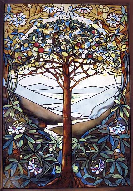 Glassmasters Stained Glass Tiffany Tree of Life