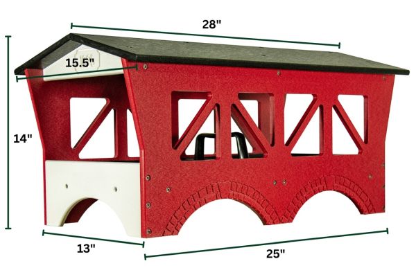 Recycled Poly Covered Bridge Ground Feeder Red