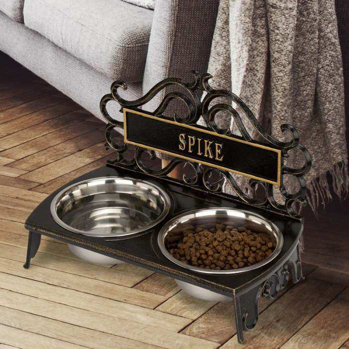 Personalized Bistro Pet Bowl Feeder