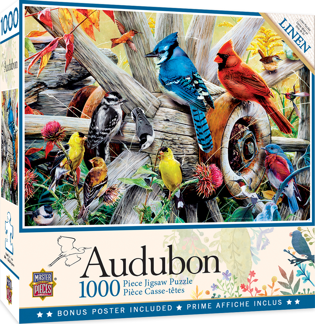 Audubon Backyard Birds 1000 Piece Jigsaw Puzzle