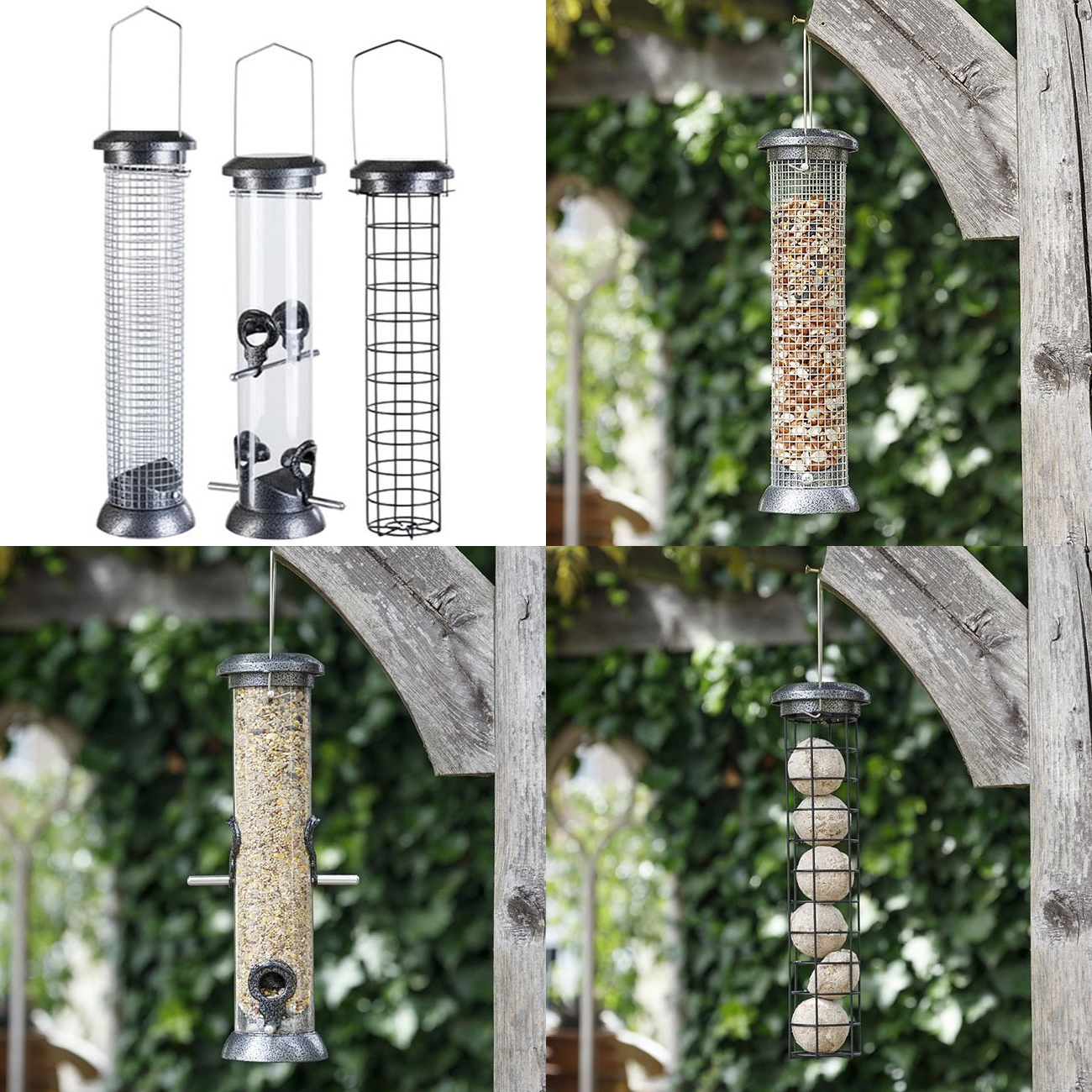 Sterling Triple Bird Feeder Package Large