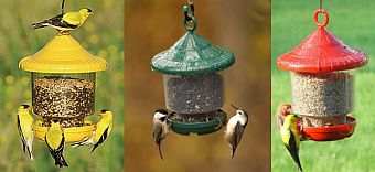 Clingers Only Bird Feeder Green, Red and Yellow